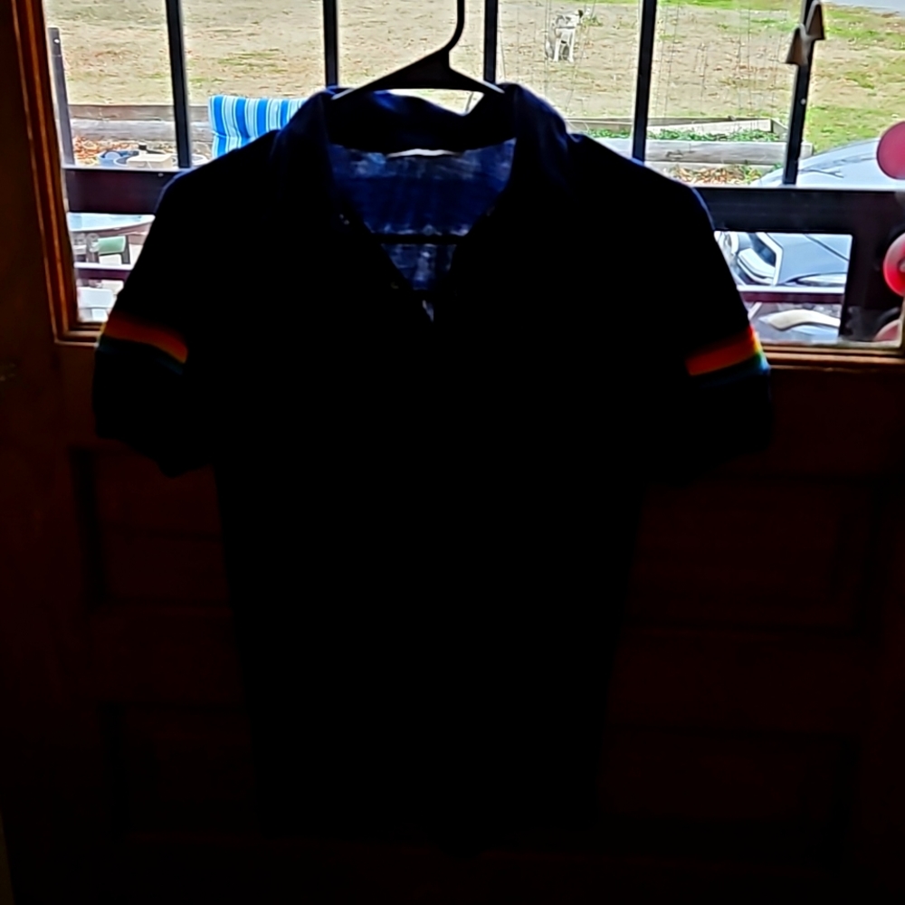 Vintage Cownsley Mens Rainbow Shirt Size S